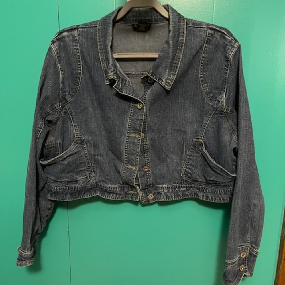 Ashley Stewart jean jacket size 20W